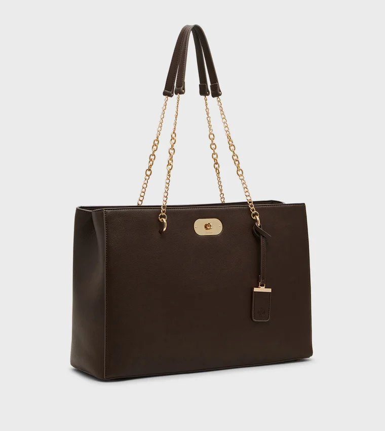 ANNE KLEIN  Anne Klein Textured Twist-lock Tote Bag for Women | Best Price UAE